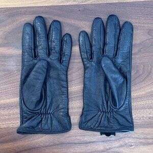 Soft Black Leather Gloves (8.5)